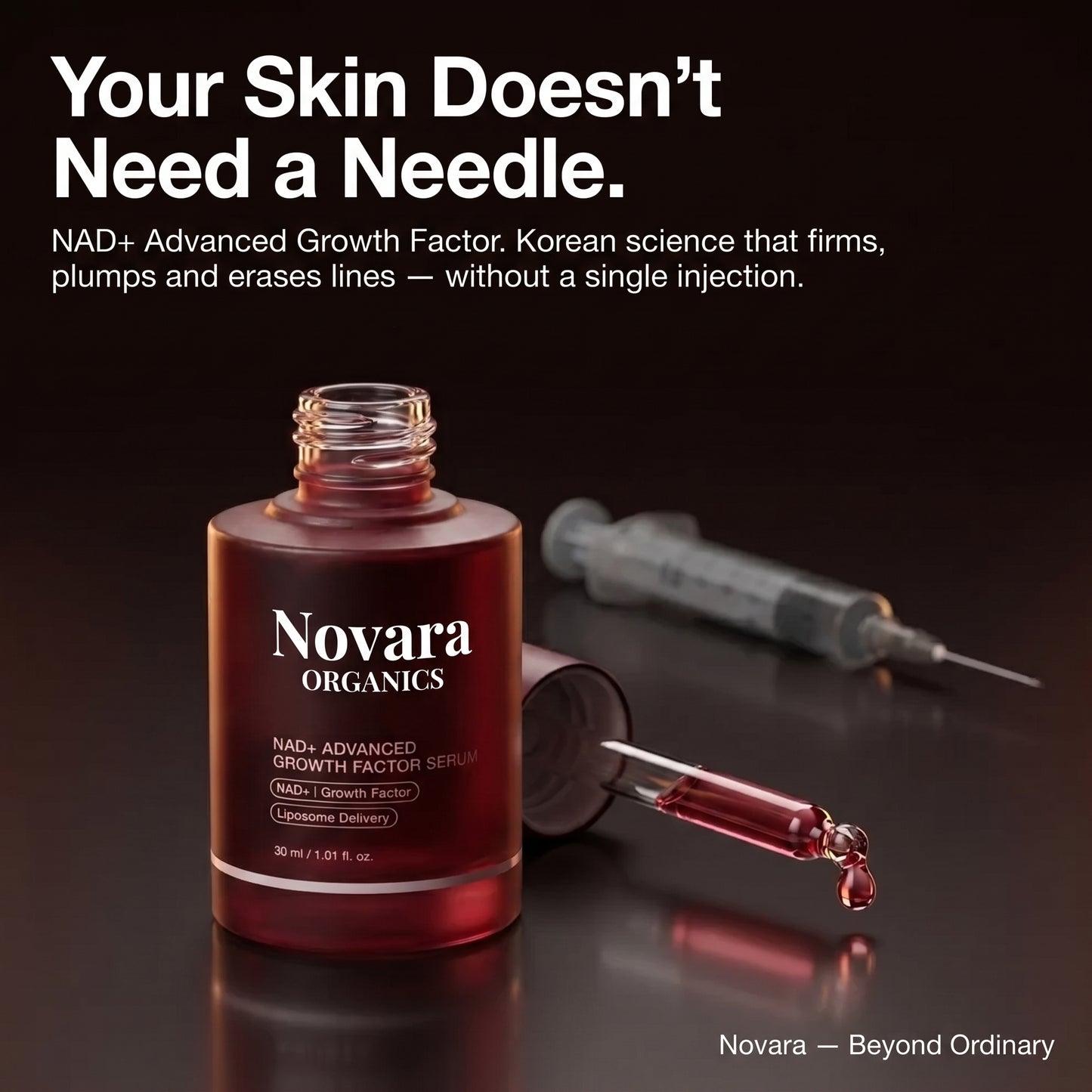 Novara's Korean NAD+ Anti-Aging Serum