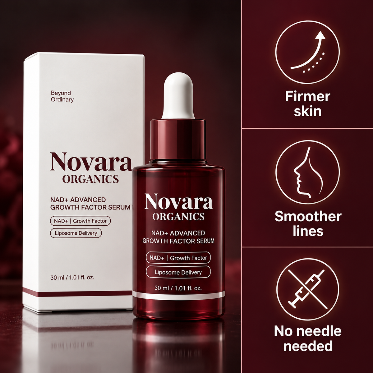 Novara's Korean NAD+ Anti-Aging Serum